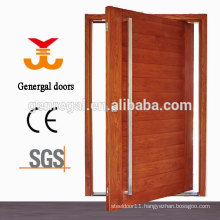 Exterior entrance pivot door wood